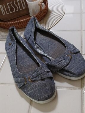 FINAL SALE! Basic Editions Denim Blue Slip-On